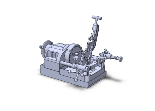 管道螺纹加工机3D数模图纸 Solidworks设计缩略图